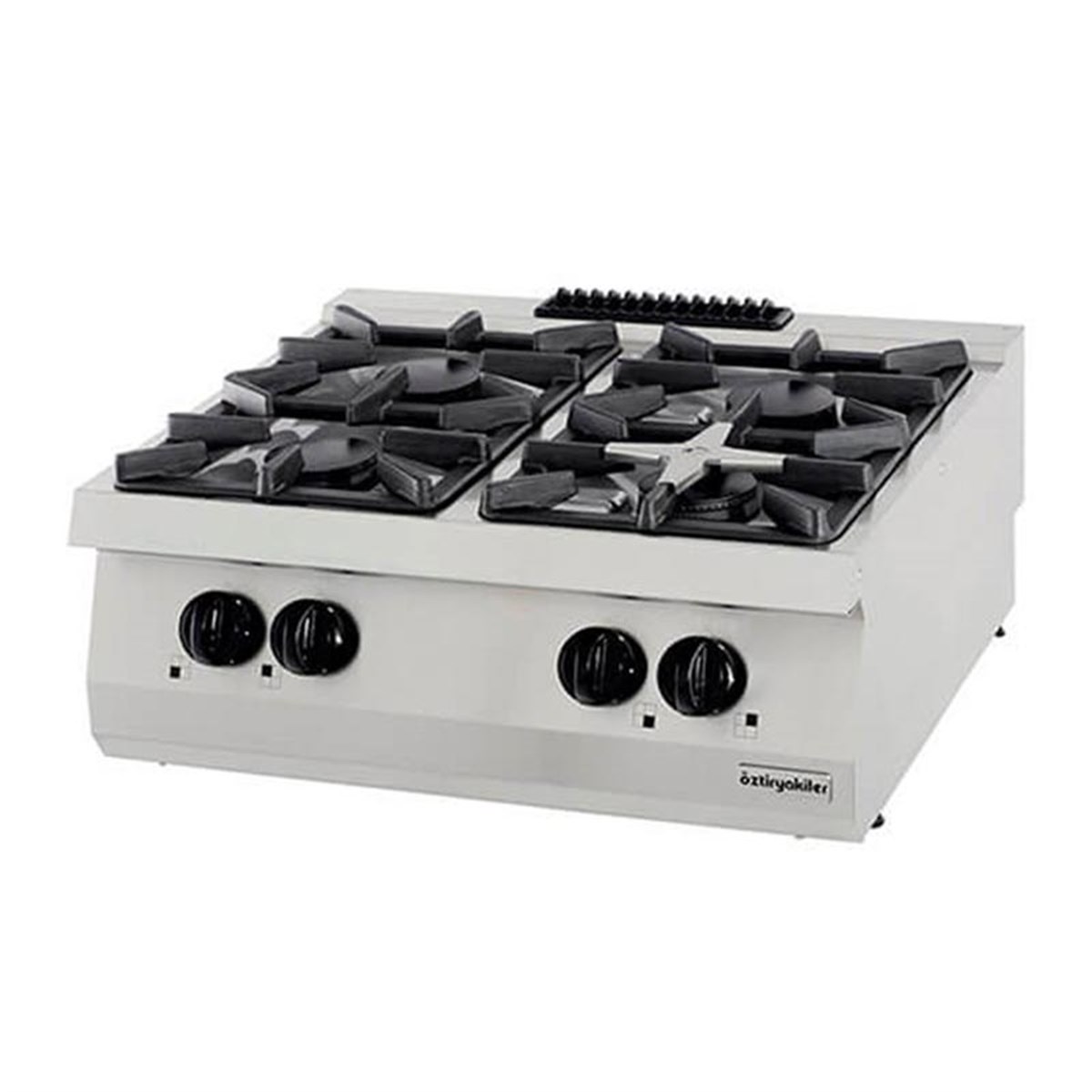 Öztiryakiler 700 Seri Set Üstü Dörtlü Ocak Gazlı 80*70*30 (Lp)-2X6Kw+2X7,5Kw