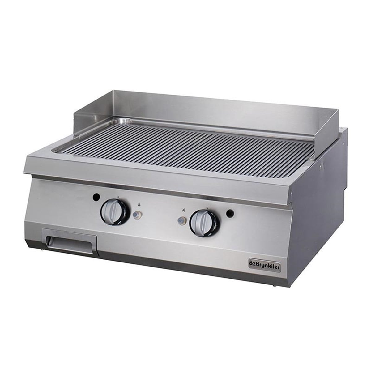 Öztiryakiler 900 Seri Set Üstü Grill Plate Oluklu Gazlı 80*90*30
