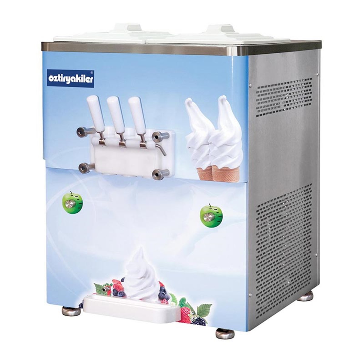 Öztiryakiler Dondurma Makinası Set Ustu 3 Kollu 2X10Lt Pompalı Oef2500P