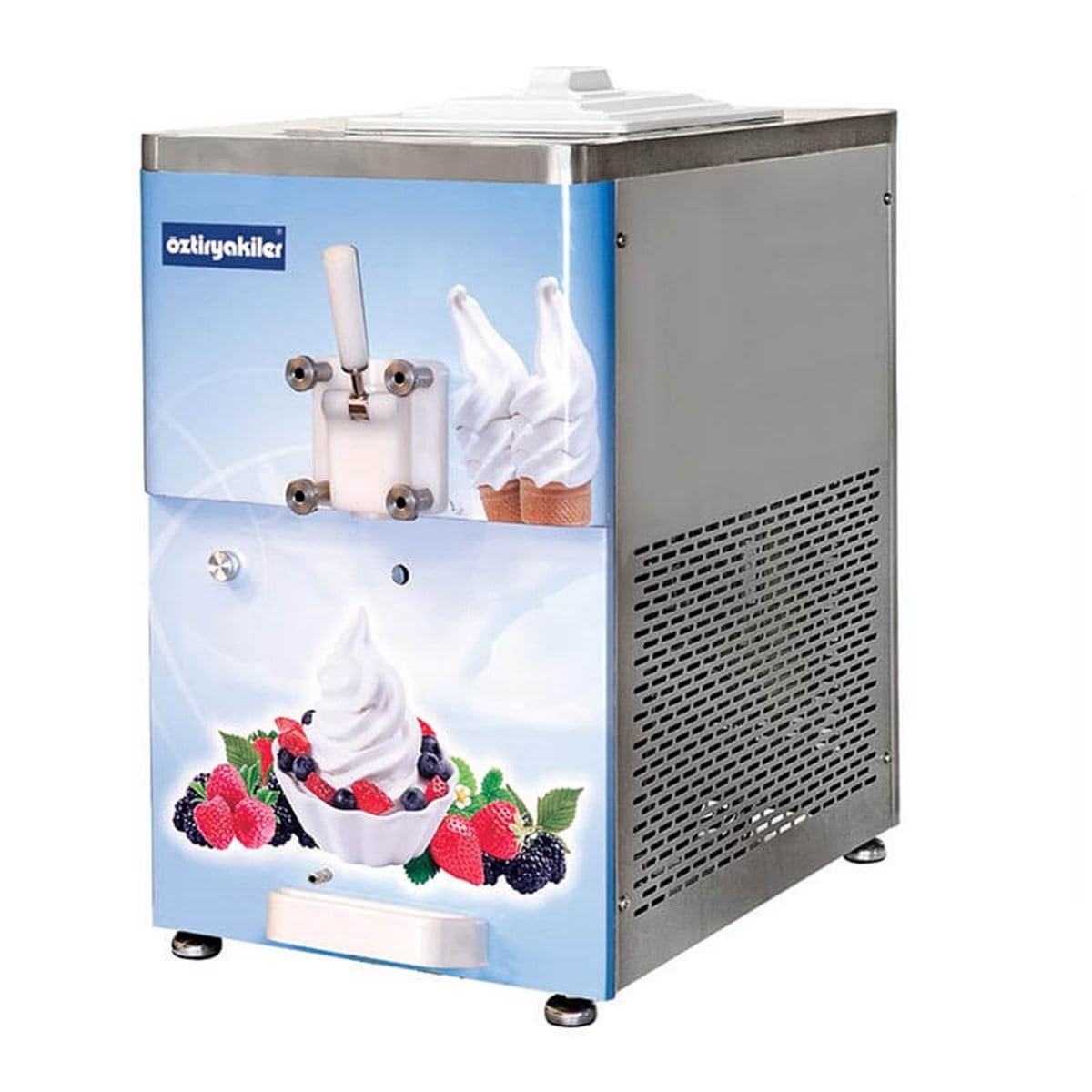 Öztiryakiler Dondurma Ve Frozen Yoğurt  Makinası Set Ustu Tek Kollu Pompalı Karıstırıcılı 11 Lt Oef1500Ap