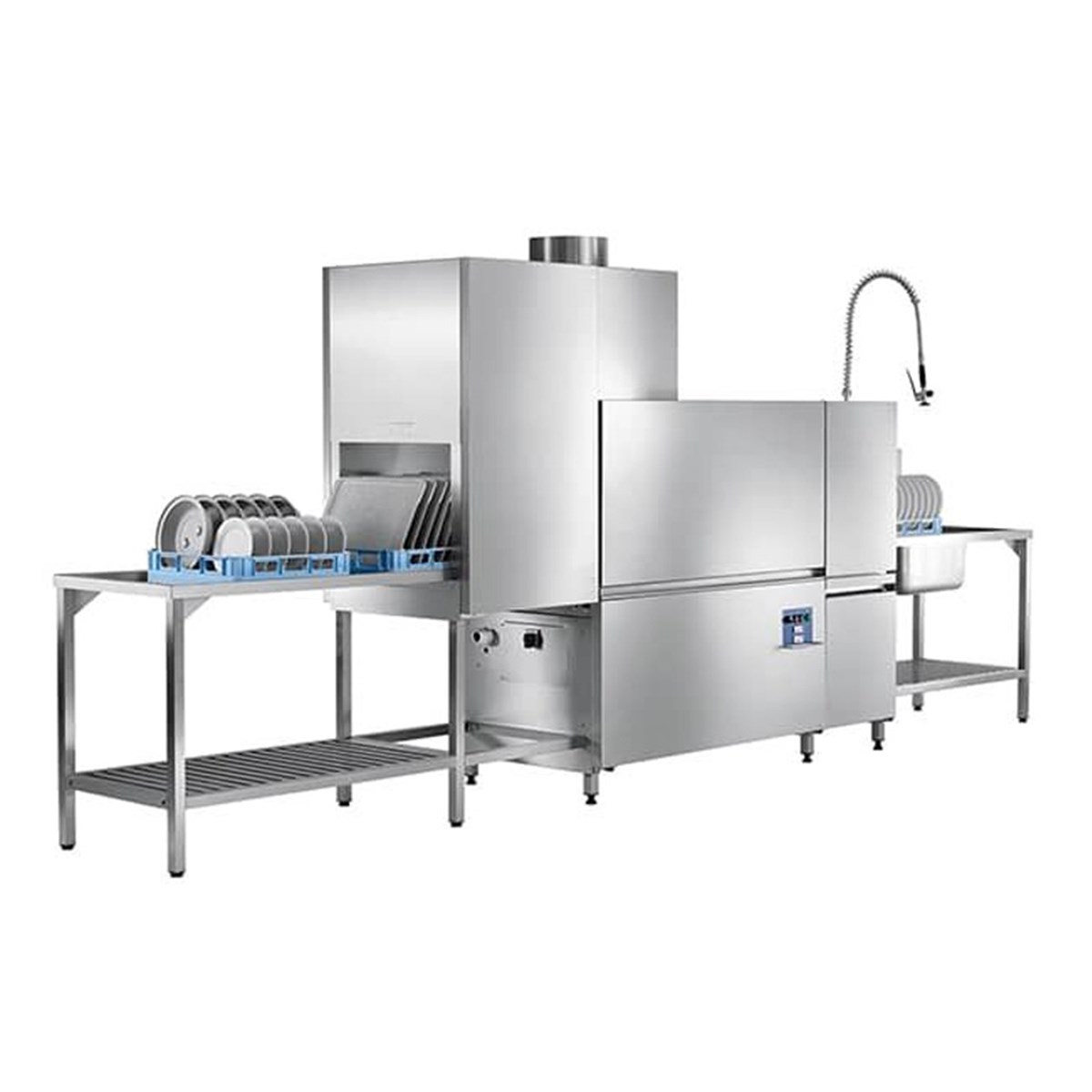 Öztiryakiler Hobart Konveyörlü Bulaşık Yıkama Makınası  Cs-E-A  2500 T/Saat – Ön Yıkama-Kurutma Dahil