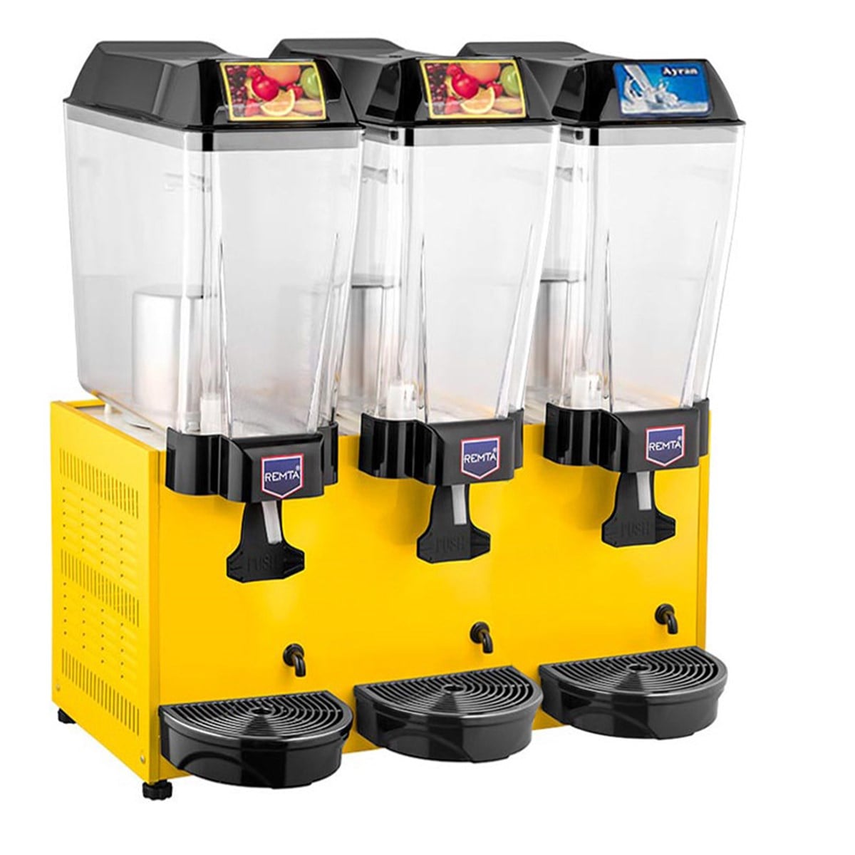 Remta ST17 Üçlü Şerbet+Şerbet+Ayran Soğutucu 3x20 lt Sarı