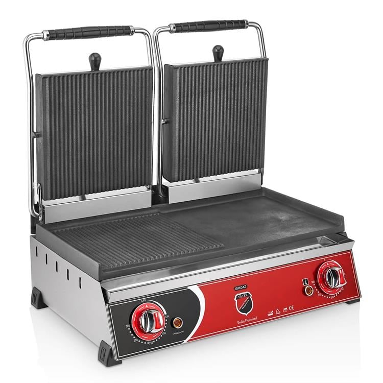 SilverInox 2133 Elektrikli Çift Kapaklı Hamburger Makinesi 20 DilimSilverInoxIG.2133