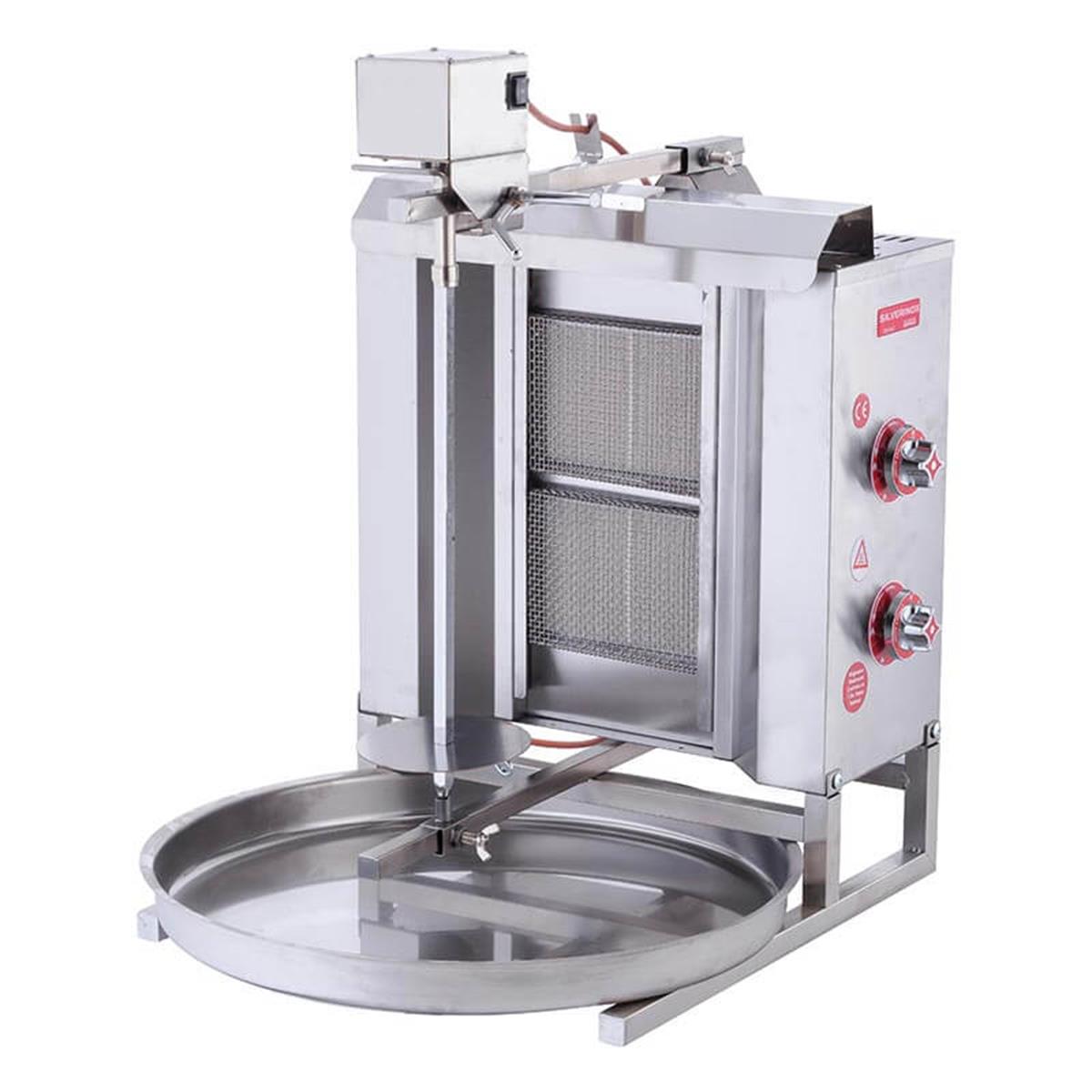 SilverInox 2164-U2L 2 Radyanlı Üstten Motorlu LPG li Döner Ocağı CE BelgeliSilverInoxIG.2164-U2L