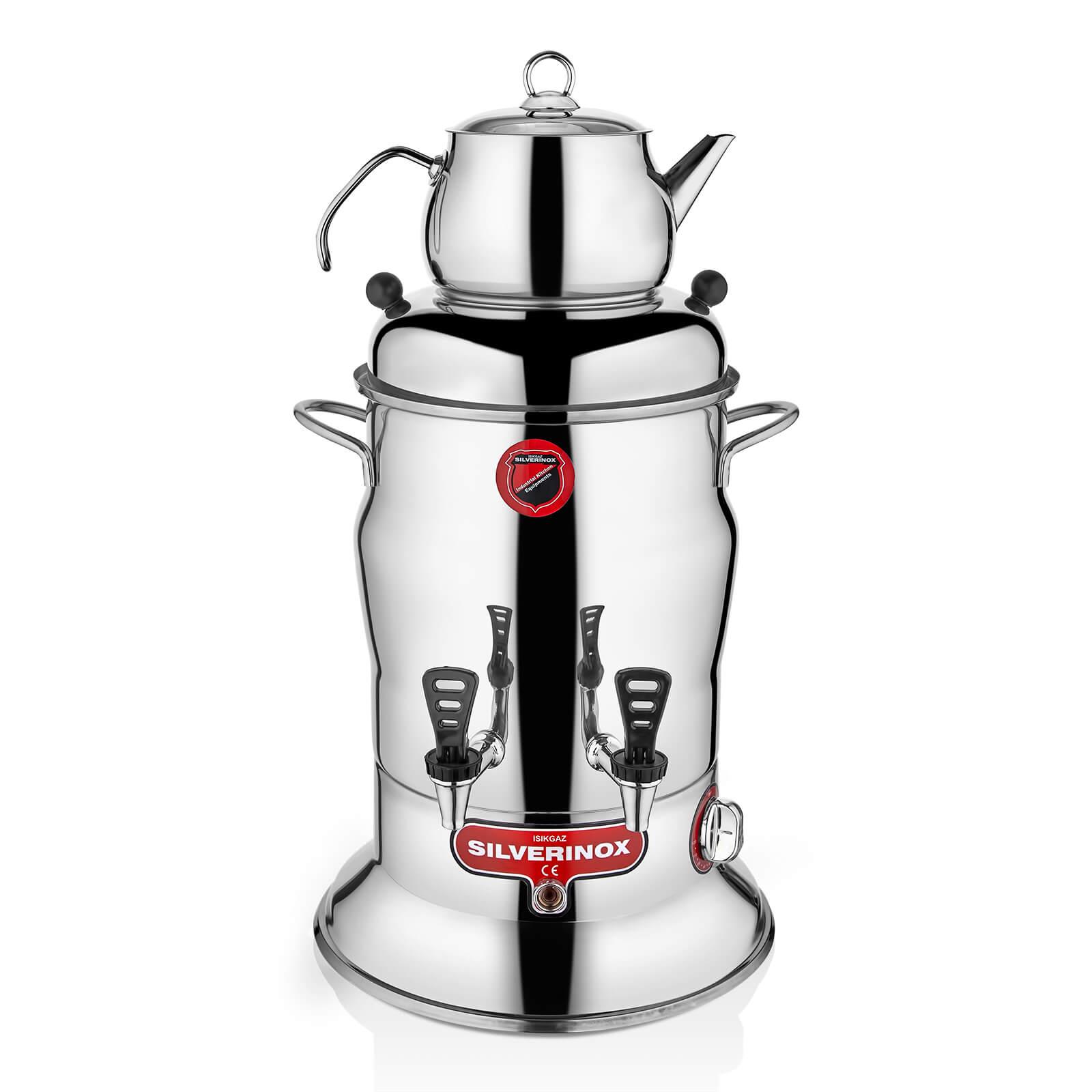 SilverInox 2200-1 Tek Demlikli Çay Semaveri 7 ltSilverInoxIG.2200-1