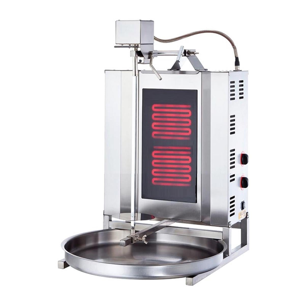 SilverInox ED-02 2 Radyanlı Üstten Motorlu Elektrikli Döner Ocağı CE BelgeliSilverInoxIG.ED-02