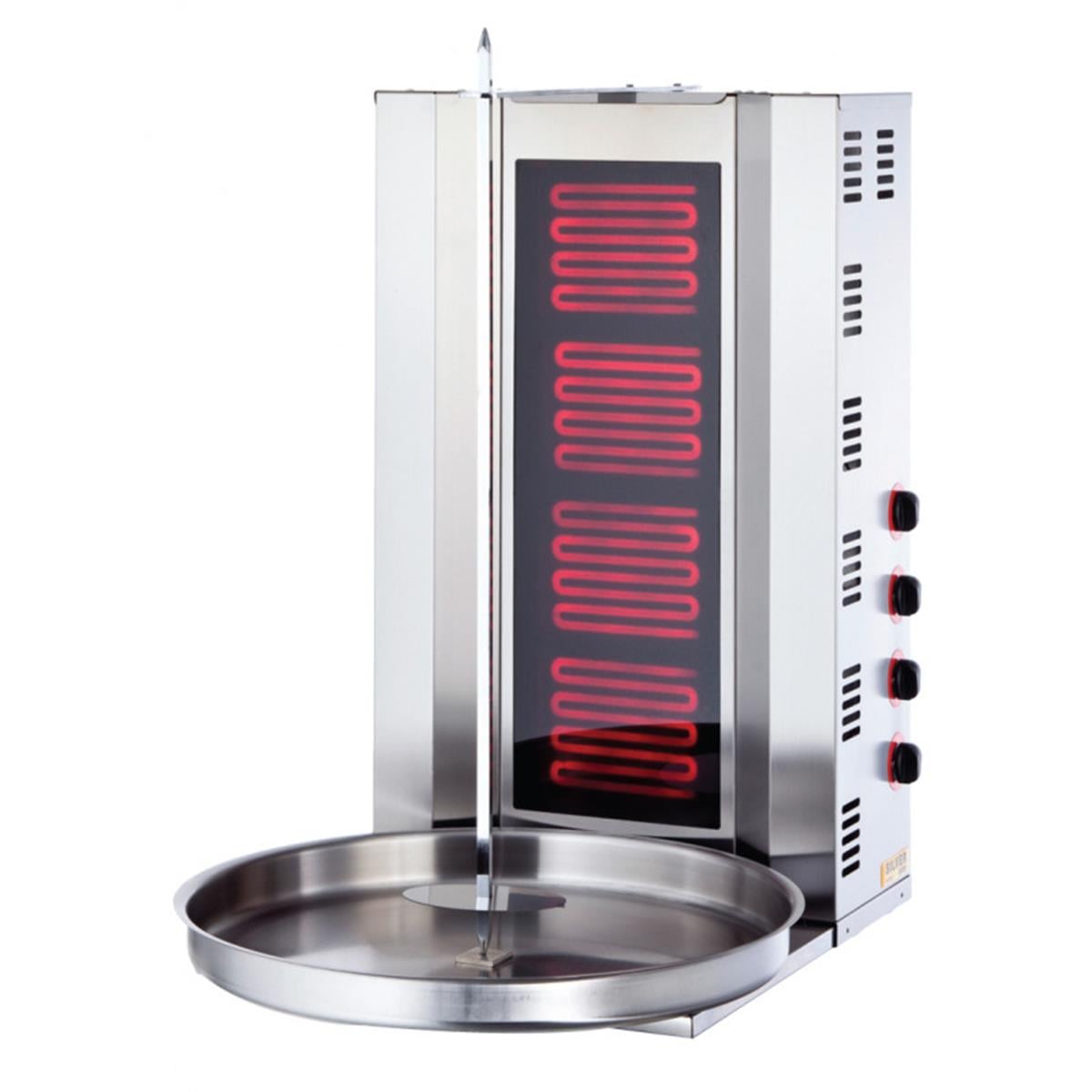 SilverInox ED-07 4 Radyanlı Elektrikli Döner Ocağı CE BelgeliSilverInoxIG.ED-07