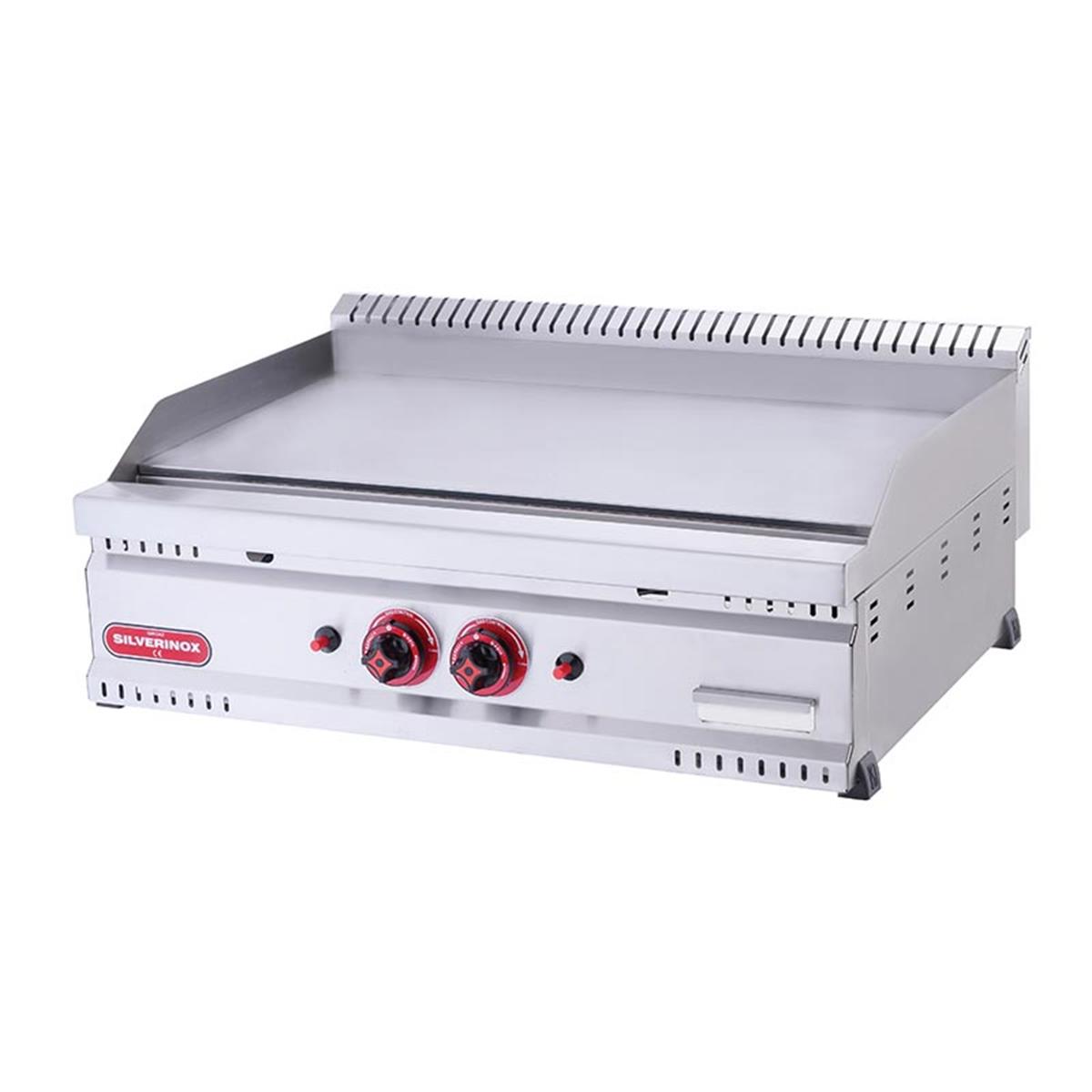 SilverInox PG-60-D Gazlı Pleyt Izgara Düz 60x60 cmSilverInoxIG.PG-60-D