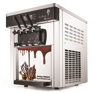 Triomaxx Kora 3 Musluklu Soft Dondurma Frozen ve Yoğurt MakinesiTriomaxxDM.Kora