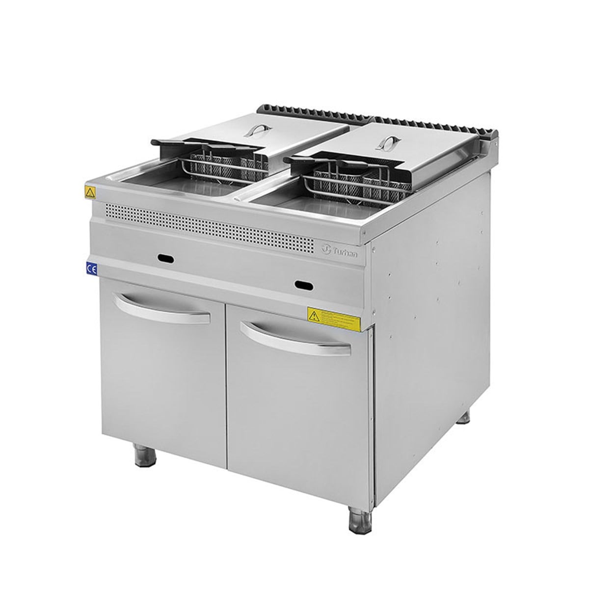 Turhan Çelik TC.9FG800 Çiftli Gazlı Fritöz 800x930x850