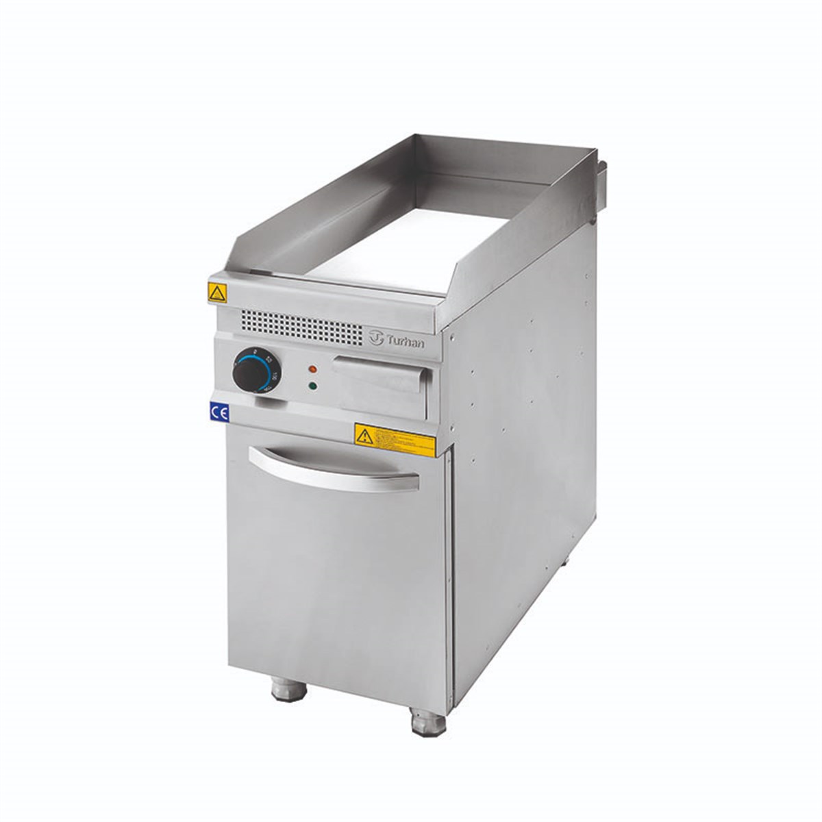 Turhan Çelik TC.9IEK400 40'lık Elektrikli Düz Pleyt Izgara Krom Kaplı Alt Dolaplı 400x930x850