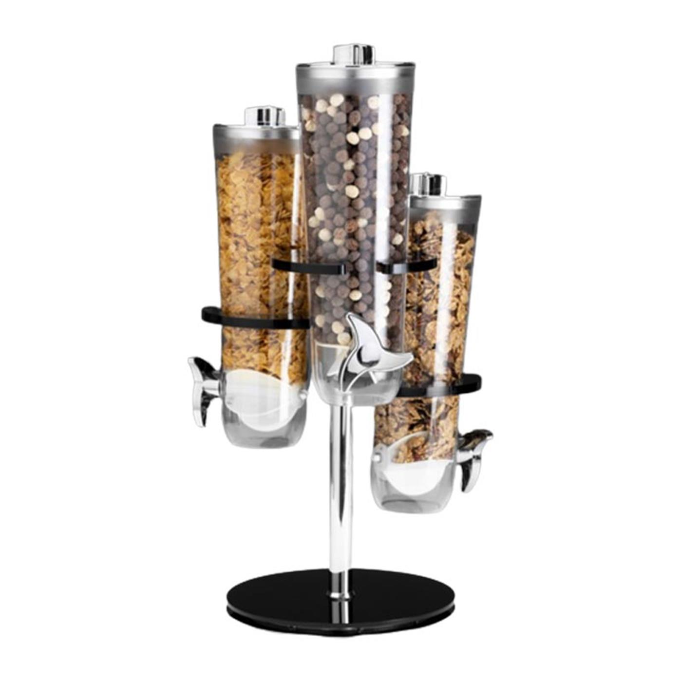 Zicco Zcp 842 3 Lü Akrilik Standlı Döner Corflaks Aleti 26X26X H 54 CmZiccoAKN.ZCP 842