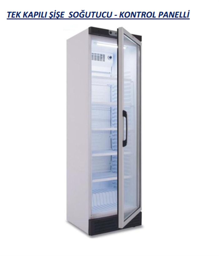 Coldera CL 380 SDC Tek kapılı şişe soğutucu kontrol panelli