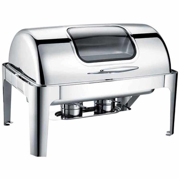 Epinox CDR-9C Chafing Dish Roll Top Camlı 9 L