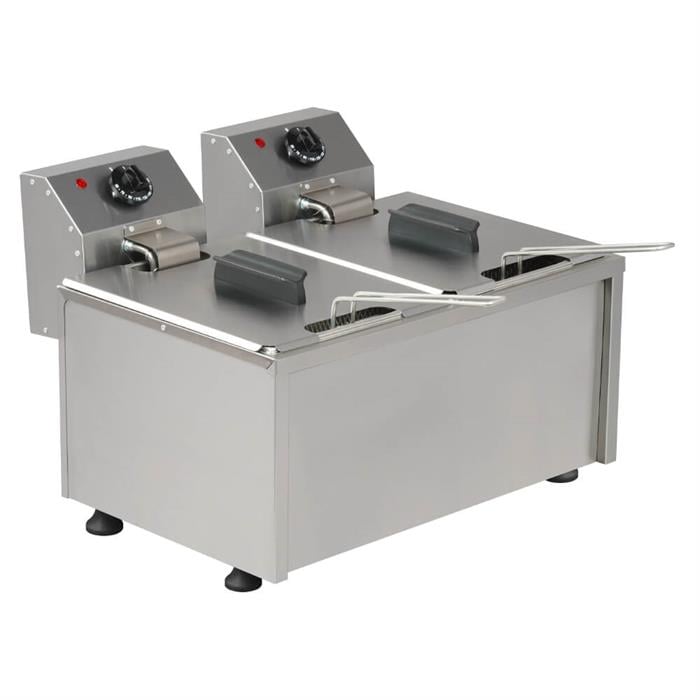 Omake 10+10 Litre Elektrikli Fritöz