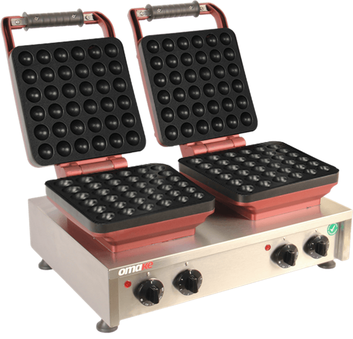 Omake Balls 36 Model Zamanlayıcılı Manuel Çiftli Waffle Makinesi