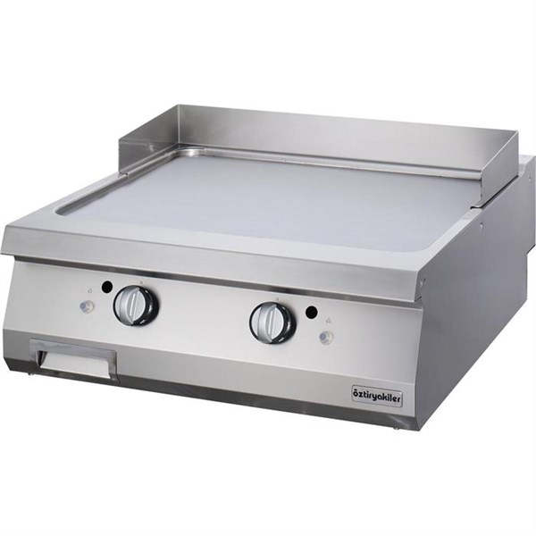 Öztiryakiler 900 Seri Set Üstü Grill Plate Düz Gazlı 80*90*30-Sert Krom Kaplı