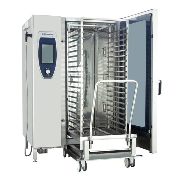 Öztiryakiler Konveksıyonlu Kombi Fırın Elektrikli 20*Gn 2/1 Tepsi Kıt Arabalı