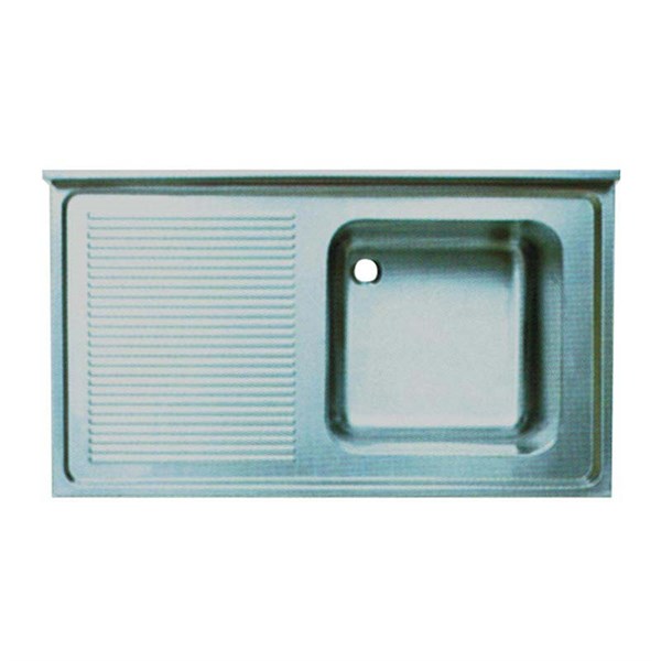 Öztiryakiler Tablalı Evye 100*60 Tek Goz Sol Damlalıklı 40*40*25 Goz 1,00 Mm