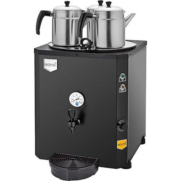 Remta DE10S 3 Demlikli Şamandıralı 40 lt Çay Ocağı Siyah