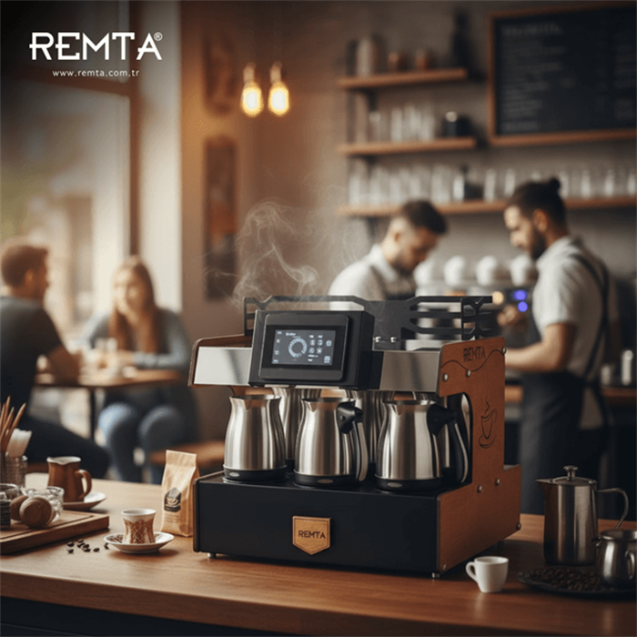 Remta  RTK03 3 Cezveli Profesyonel Türk Kahve Makinesi