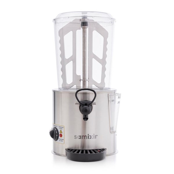 Samixir 10 LT Panoramik Karıştırıcılı Sıcak Çikolata Ve Salep Makinesi Inox