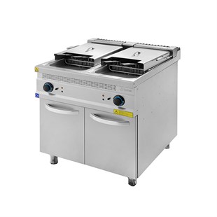 Turhan Çelik TC.9FE800 Çiftli Elektrikli Fritöz 800x930x850