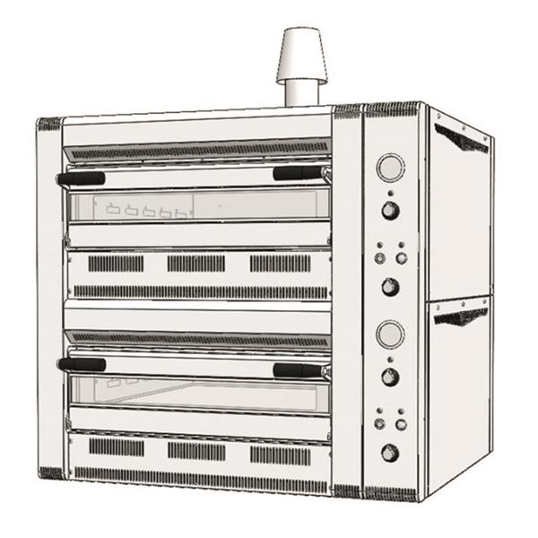 Venarro Dreay DYP - 6+6G Pizza Fırını Gazlı