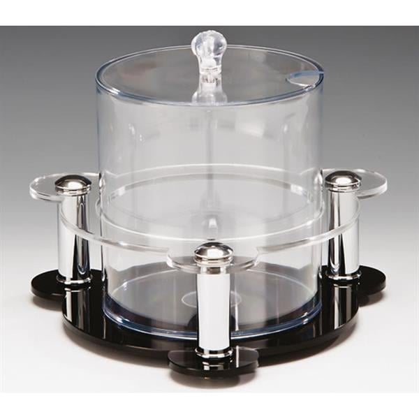 Zicco Zcp 130-M Tekli Polikarbonat Sosluk Akrilik Stand Metal Ayaklı 25x25x18 Cm