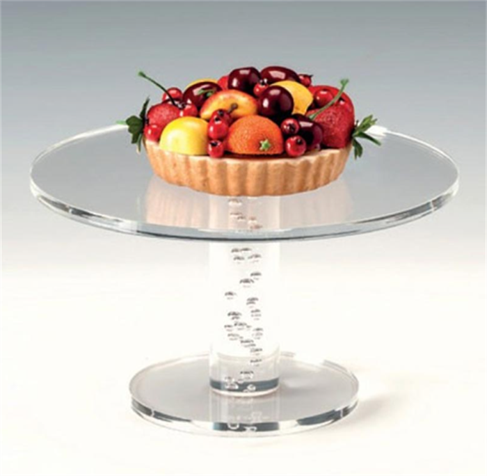 Zicco Zcp 721 24 Cm Akrilik , Ayaklı Pasta Standı  R-24 Cm H 13,5 Cm