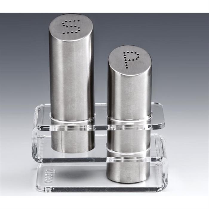 Zicco Zkc 1610-T Akrilik Standlı Tuzluk Biberlik Takımı 15 Cm