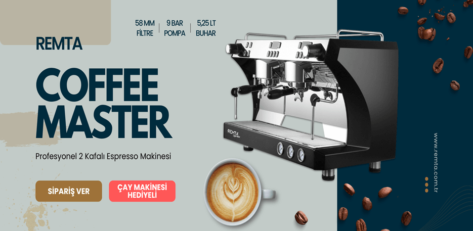 Remta Coffee Master Profesyonel Otomatik Espresso Kahve Makinesi