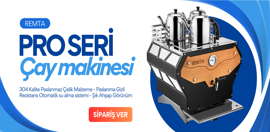 Remta DE23 Pro Serisi 3 Demlikli Jumbo Çay Makinesi 30 lt