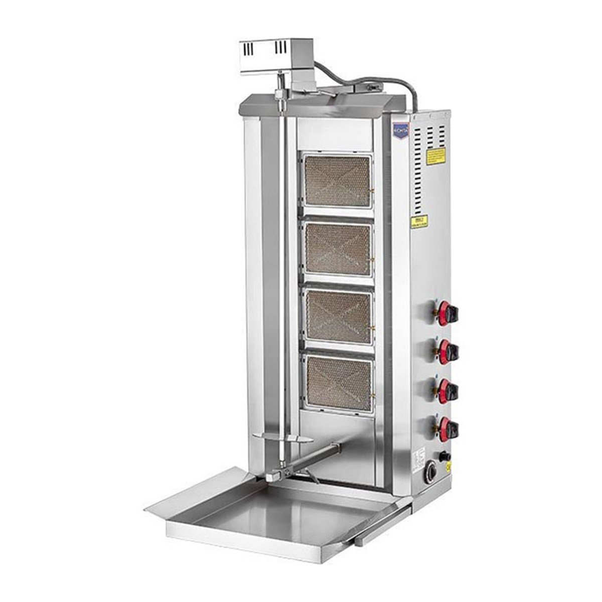 Remta D08(M) 4 Radyanlı Üstten Motorlu Gazlı CE Belgeli Döner Ocağı