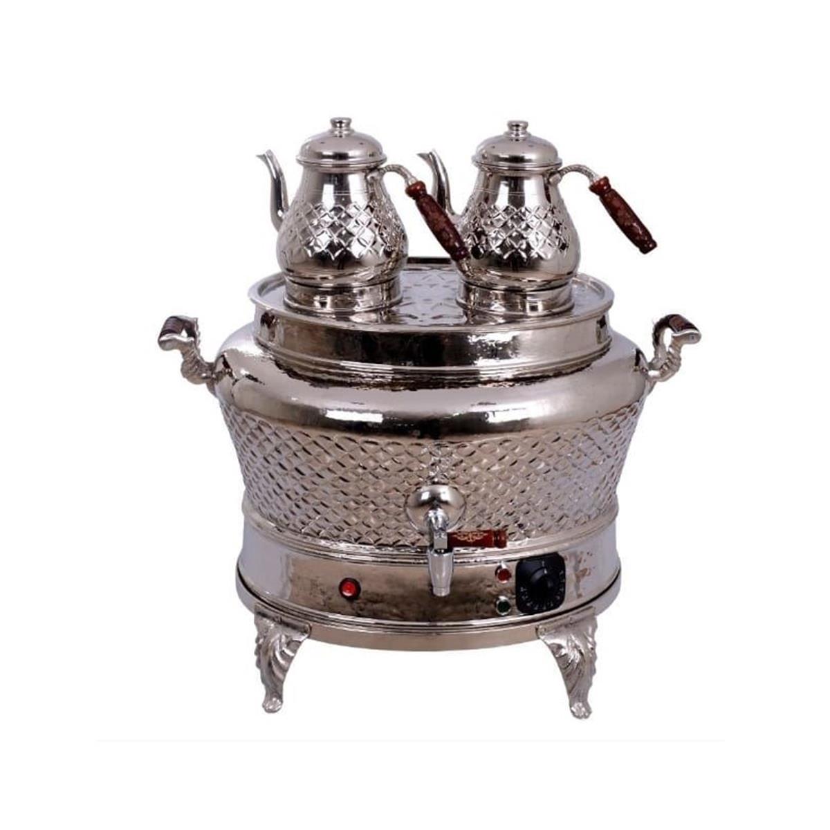 Anka 2 Demlikli Otantik Oval Bakır Semaver