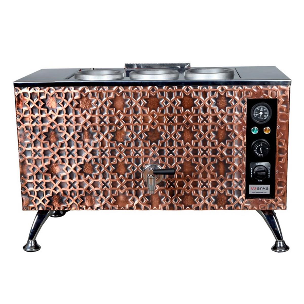 Anka 3 Demlikli Antik Pro Elektrikli Çay Makinesi