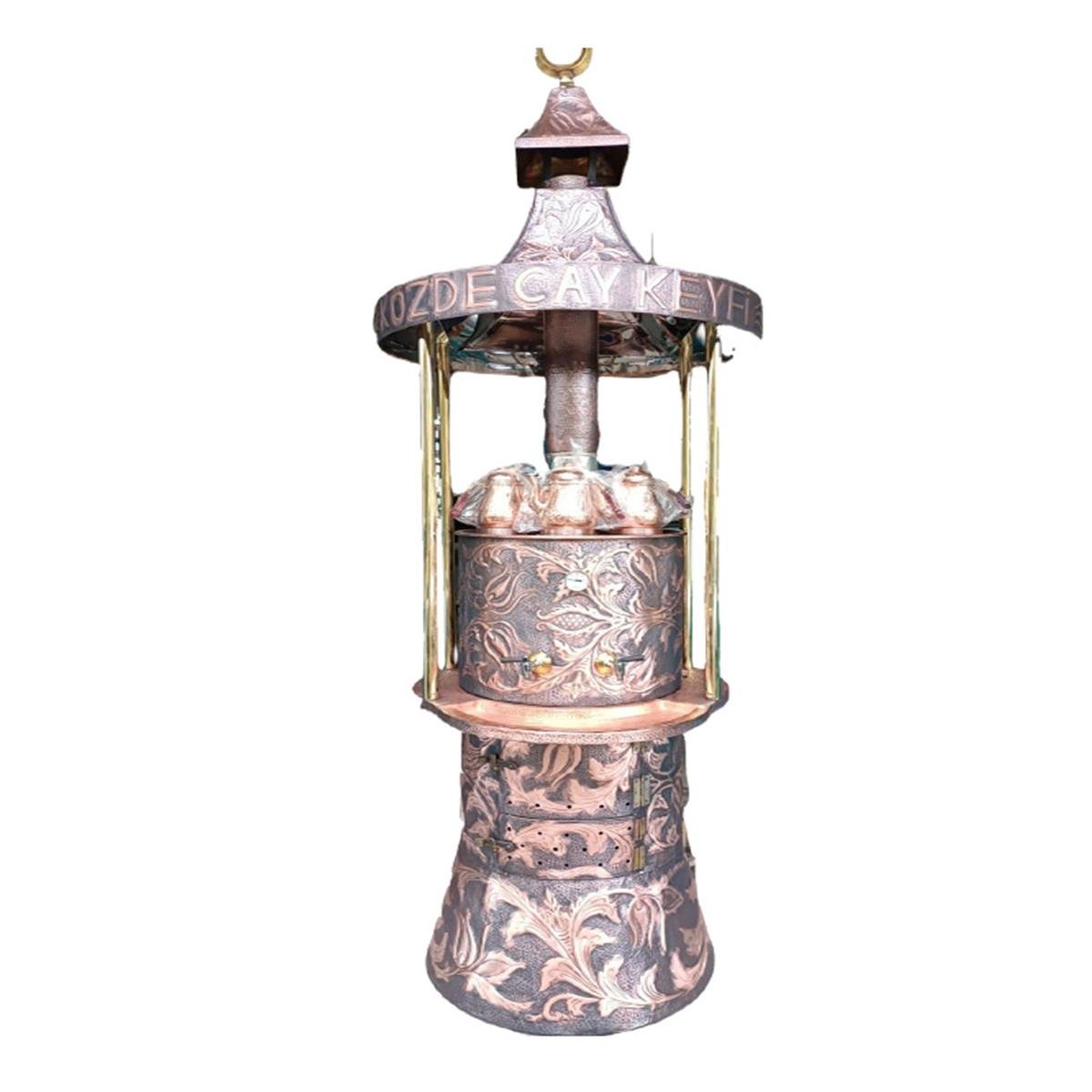 Anka 8 Demlikli Elektirikli,Gazlı Ve Kömürlü Çay Kulesi