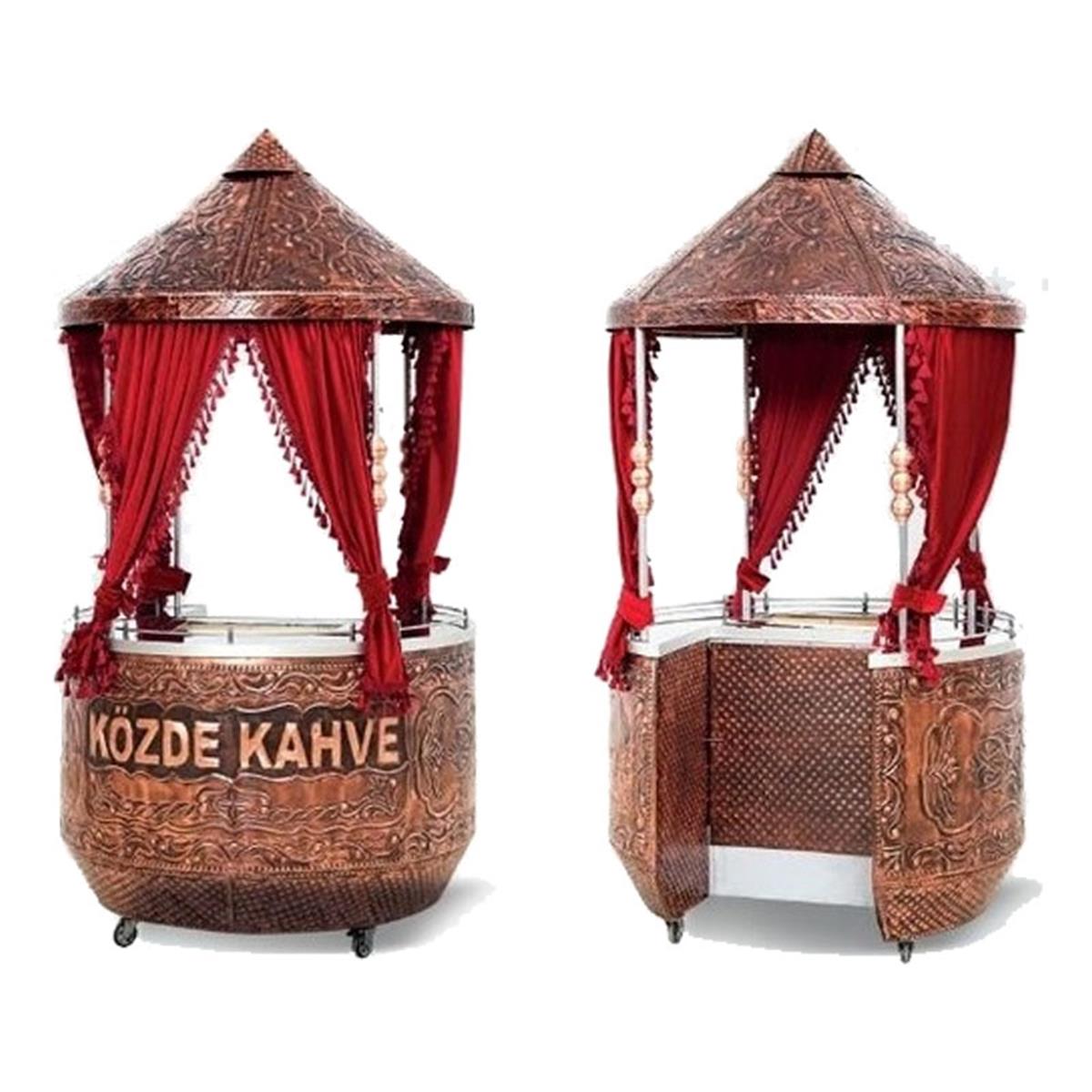 Anka Kumda Kahve Oval Sunum Standı