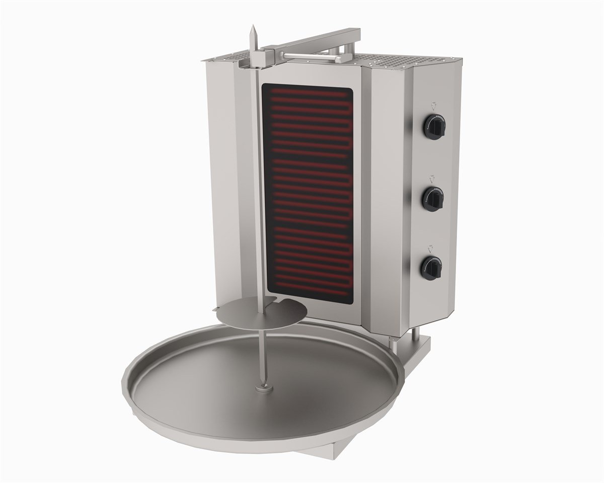 Atalay ADE-3S Döner Ocağı 3 Gözlü Elektrikli Sabit Döner Ocağı 