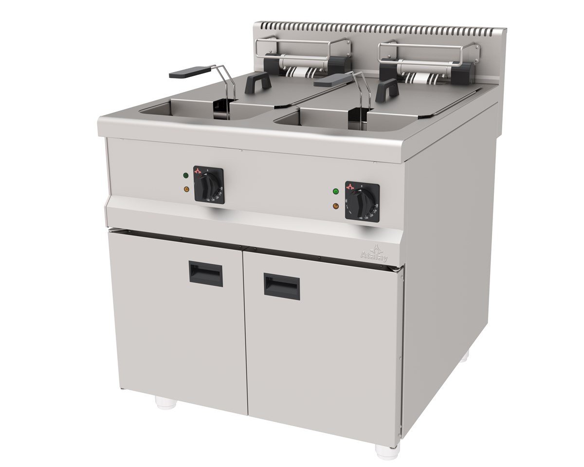 Atalay AEF-890 Elektrikli Fritöz 58 Litre Çiftli Fritöz 80x90x85 
