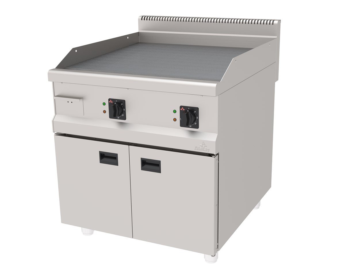 Atalay  AEI-890 Elektrikli Düz Pleyt Izgara Alt Dolaplı 80x90x85
