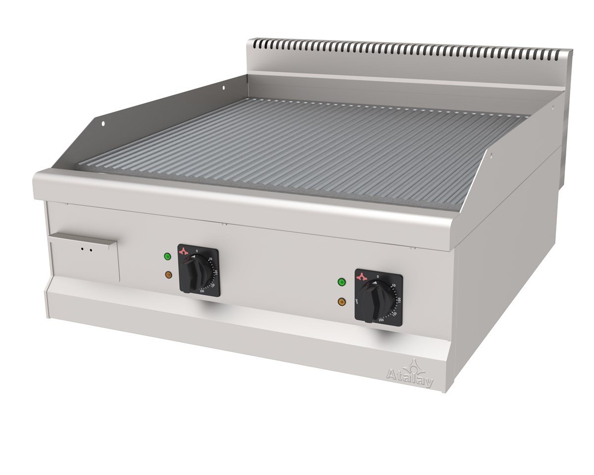 Atalay AEI-890 NS Elektrikli Düz Pleyt Izgara Set Üstü 80x90x30 
