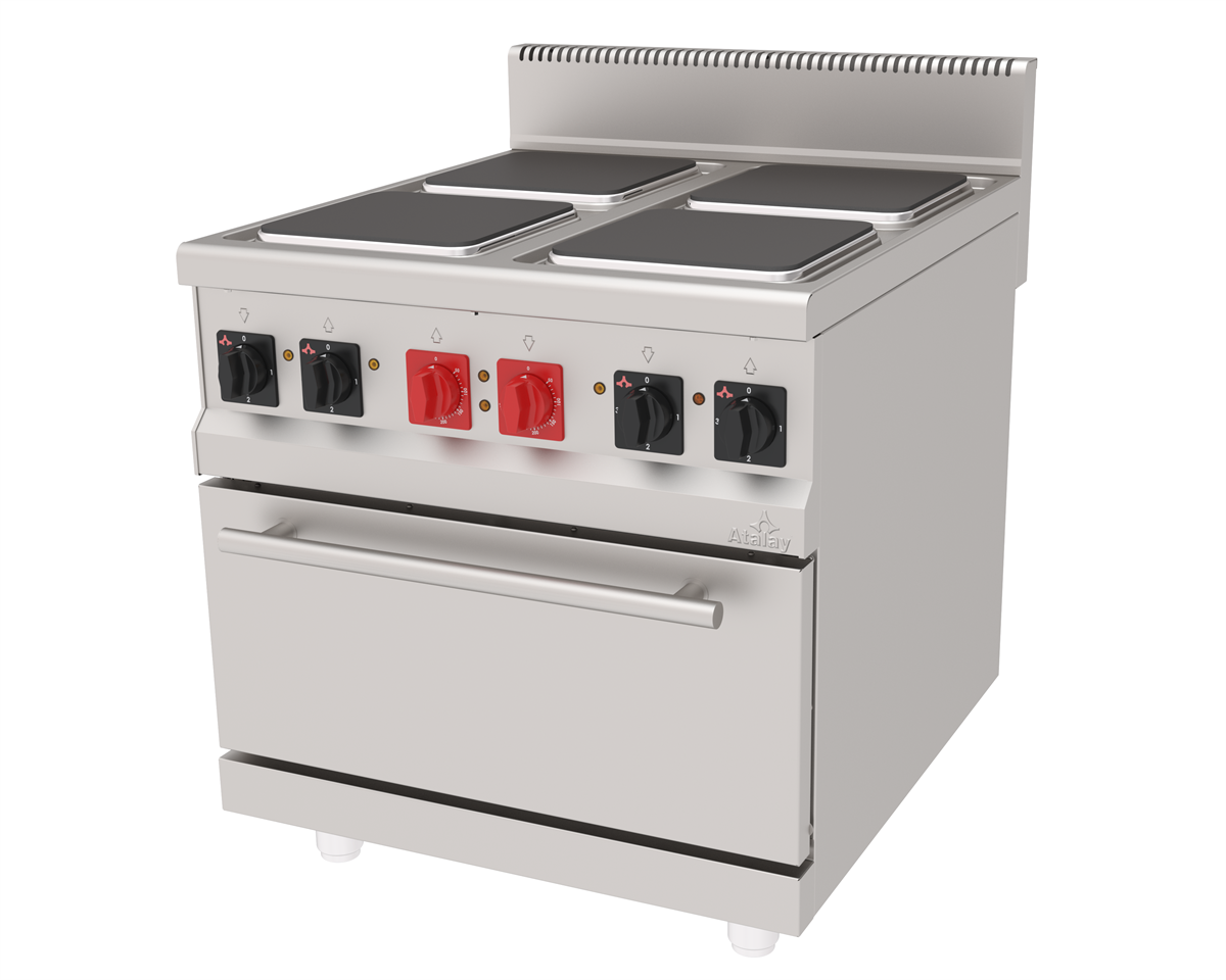 Atalay AEK-890 Kuzine 4 lü Elektrikli Fırınlı Kuzine 80x90x85 