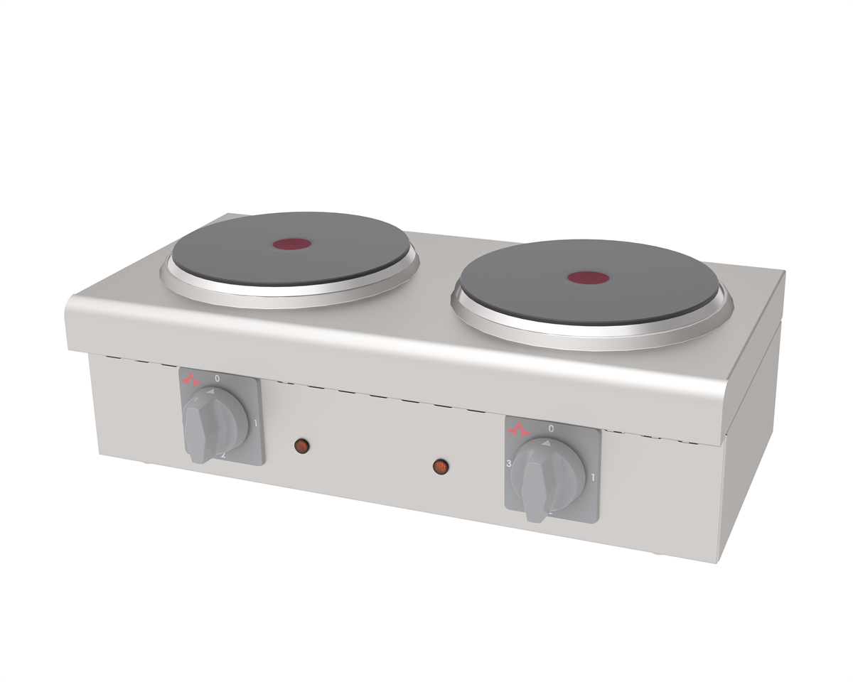 Atalay AEO-02 Elektrikli Mini Ocak 2 Plateli Set Üstü 63x36x17 