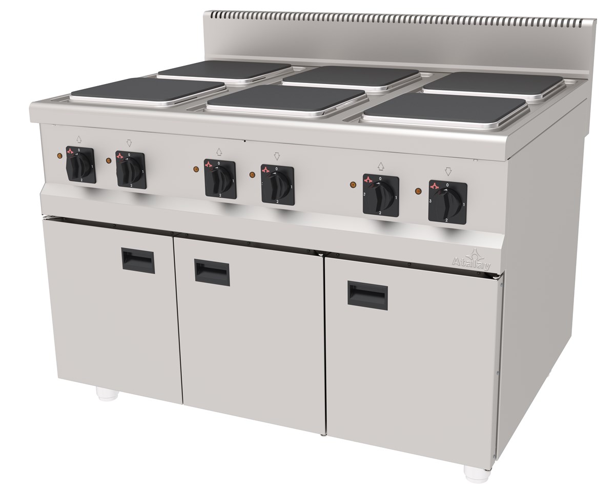 Atalay AEO-1290 Elektrikli Ocak 6 Plateli Alt Dolaplı 120x90x85 
