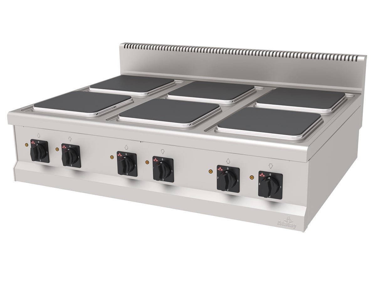 Atalay AEO-1290 S Elektrikli Ocak 6 Plateli Set Üstü 120x90x30 