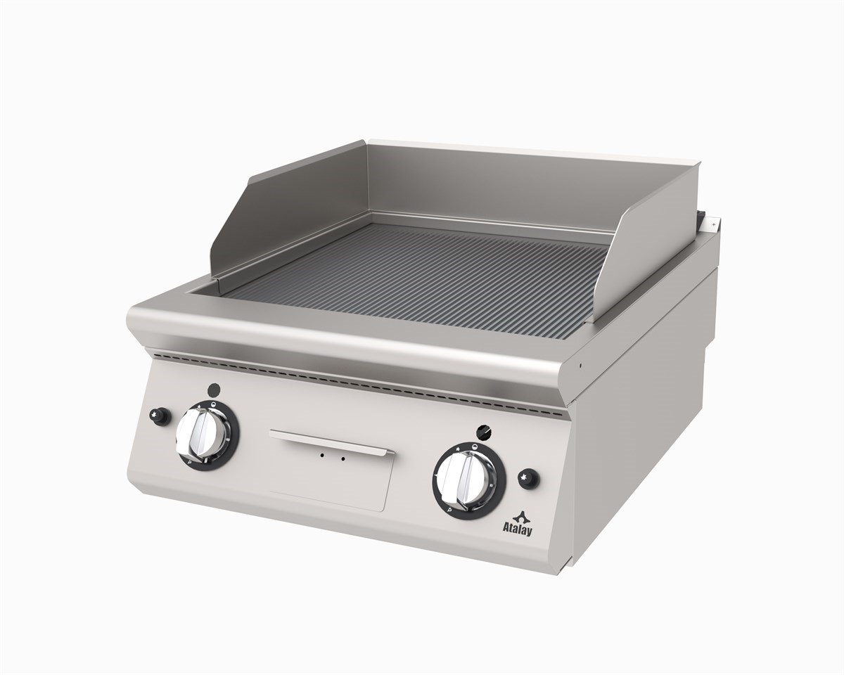 Atalay AGI-673-ND CR Gazlı Pleyt Izgara Yarı Oluklu Yarı Düz Yüzey Ce Belgeli 60x73x30