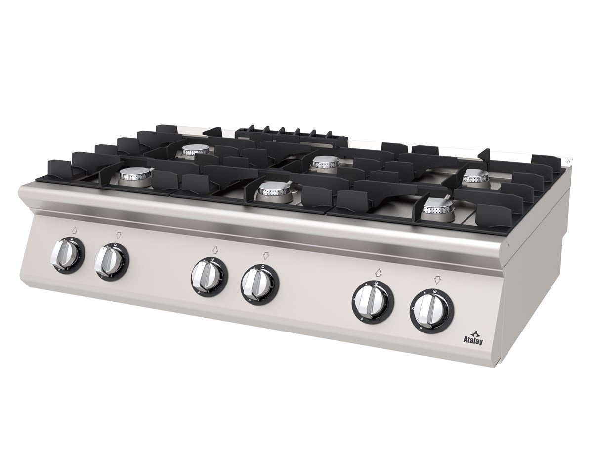 Atalay AGO-1273 Gazlı Ocak 6 lı Set Üstü Ce Belgeli 120x73x30