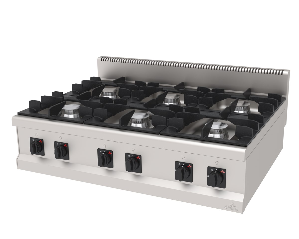 Atalay AGO-1290 S Gazlı Ocak 6 lı Set Üstü Ce Belgeli 120x90x30 