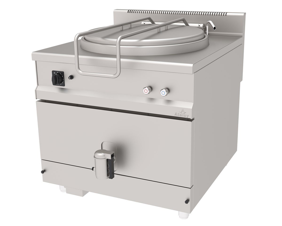 Atalay AKTG-1000 Gazlı Kaynatma Tenceresi 250 Lt İndirekt Ce Belgeli 100x107x95 